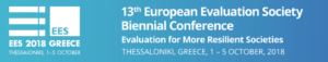 13th EES Biennial Conference: Evaluation for more resilient societies