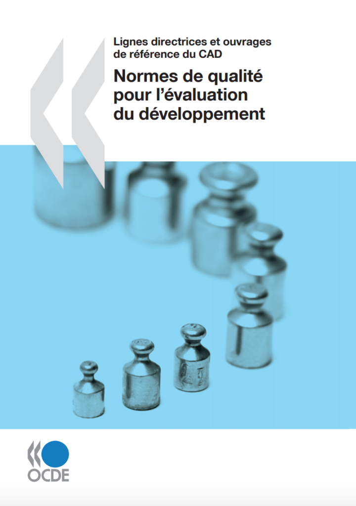 normes de qualité pour l'évaluation du développement, CAD, 2010 couverture