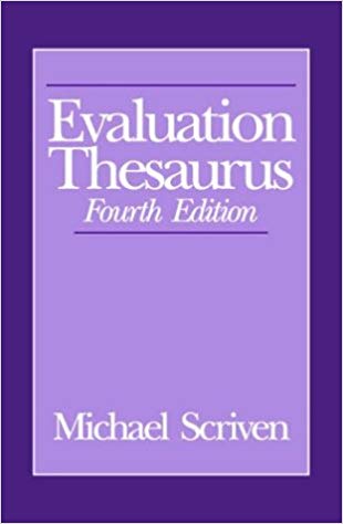 evaluation thesaurus - michael scriven