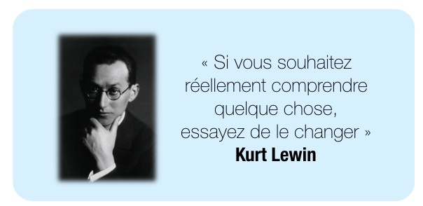 Portrait de Kurt Lewin, "si vous souhaitez réellement comprendre quelque chose, essayez de le changer"