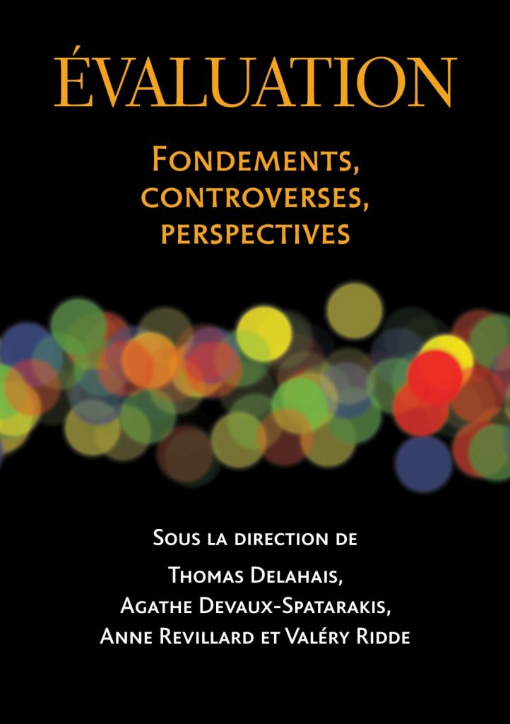 évaluation fondements controverses perspectives, 2021, couverture